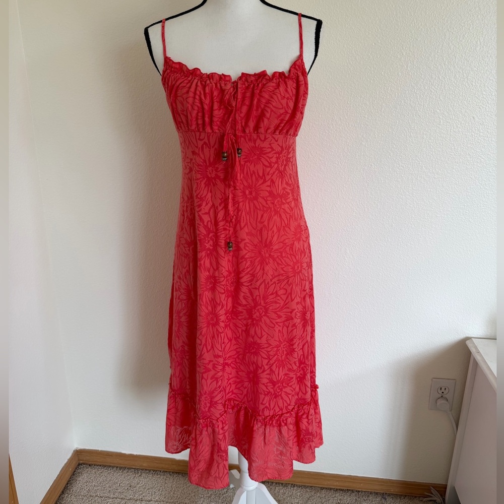 Vintage Floral Midi Dress